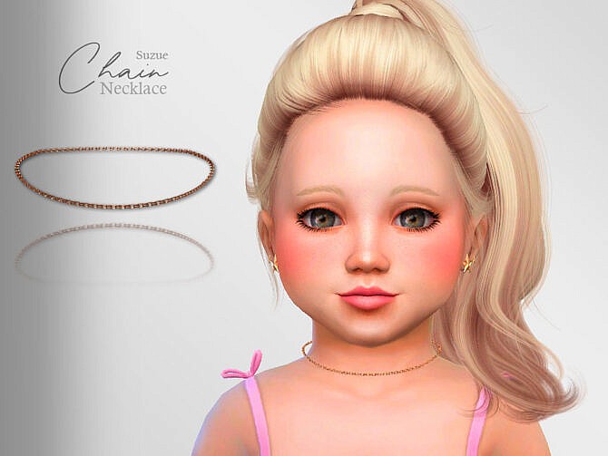 Sims 4 Chain Toddler Necklace by Suzue at TSR