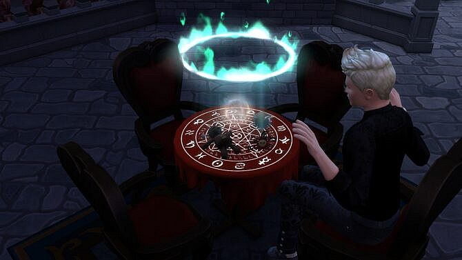 Sims 4 Torn Seance Table for paranormal Seance by Serinion at Mod The Sims 4