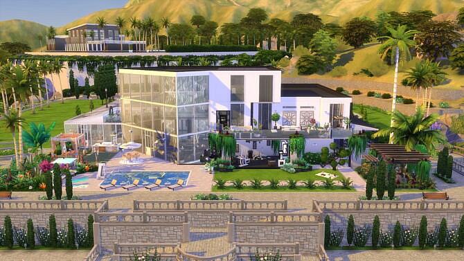 California Jewelbox Mansion by Brand at MTS » Sims 4 Updates
