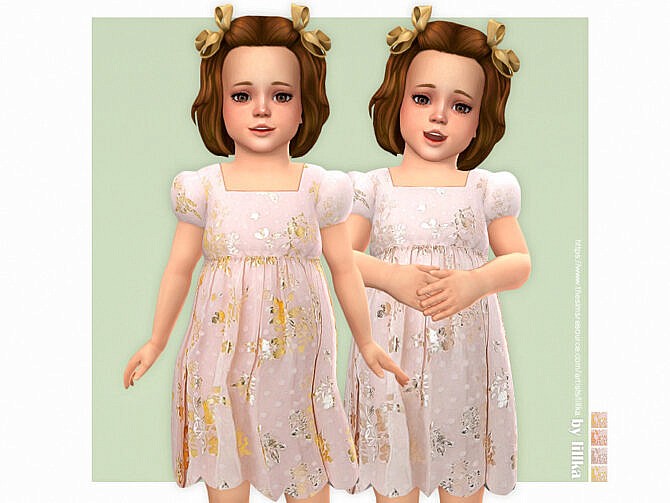 Sims 4 Penelope Dress by lillka at TSR