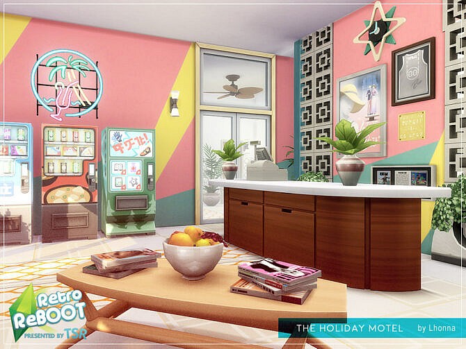 Sims 4 Retro The Holiday Motel by Lhonna at TSR