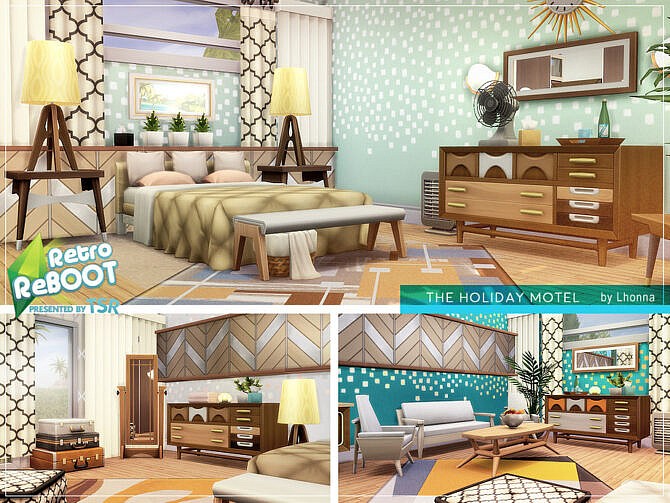 Sims 4 Retro The Holiday Motel by Lhonna at TSR