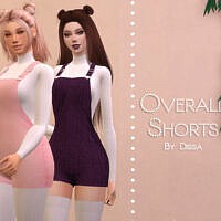 Overall Shorts By Dissia