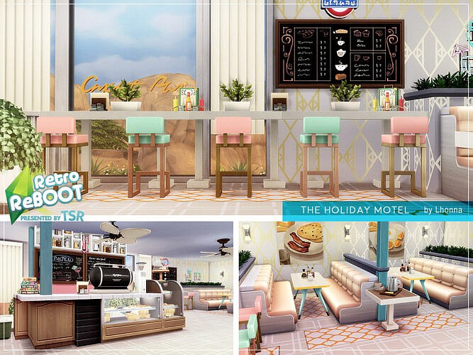 Retro The Holiday Motel by Lhonna at TSR » Sims 4 Updates