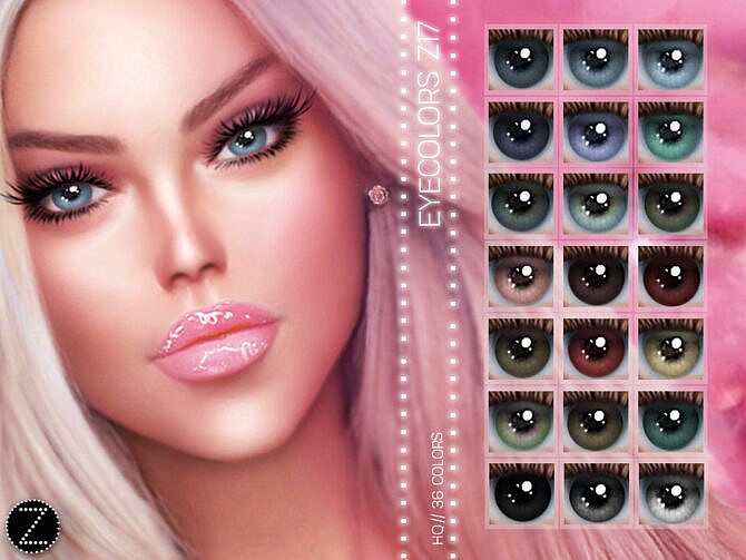 Sims 4 EYECOLORS Z17 by ZENX at TSR