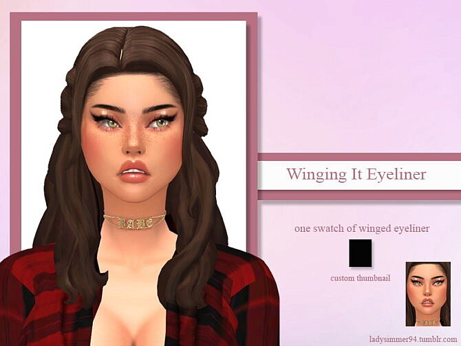 Sims 4 Winging It Eyeliner by LadySimmer94 at TSR