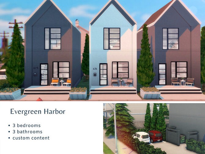 Sims 4 Townhouses by Summerr Plays at TSR