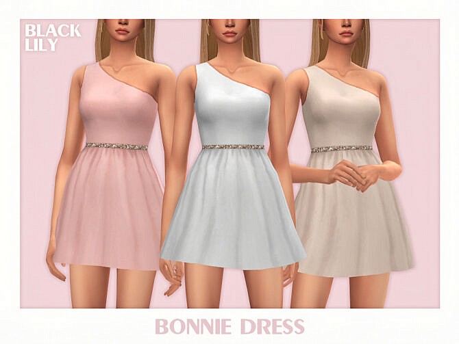 Sims 4 Bonnie Dress by Black Lily at TSR