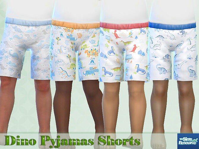 Sims 4 Dino Pajama Shorts by Pelineldis at TSR