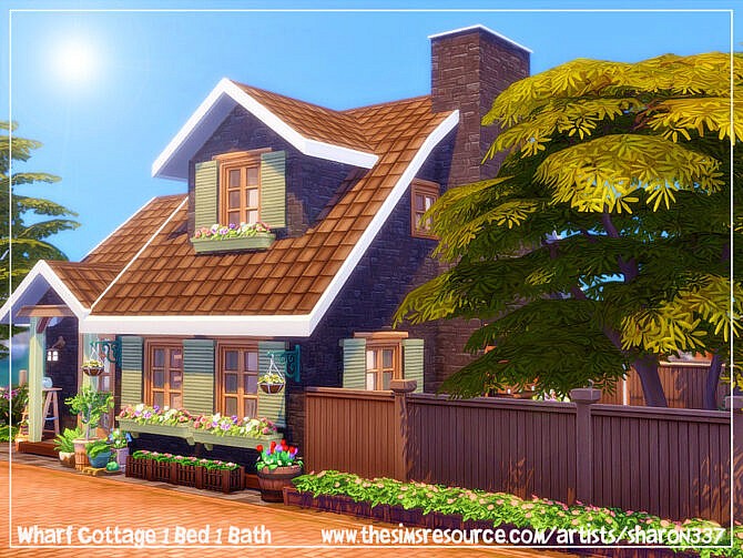 Sims 4 Wharf Cottage by sharon337 at TSR