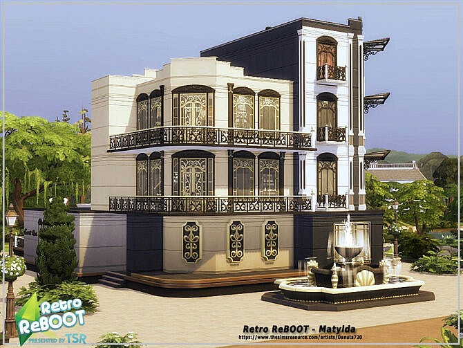 Sims 4 Retro Matylda restaurant by Danuta720 at TSR