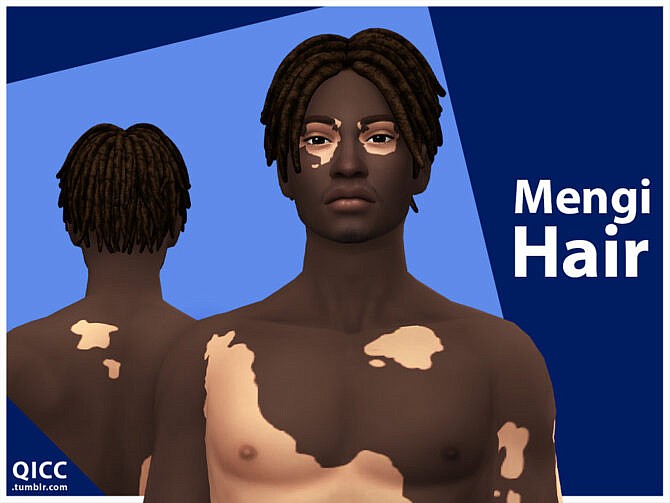 Sims 4 Mengi Hair Set by qicc at TSR