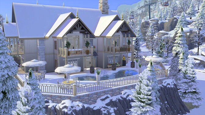 Sims 4 Apres Ski with spa 40x30 by bradybrad7 at TSR