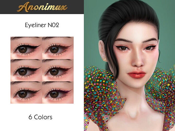 Sims 4 Eyeliner N02 by Anonimux Simmer at TSR