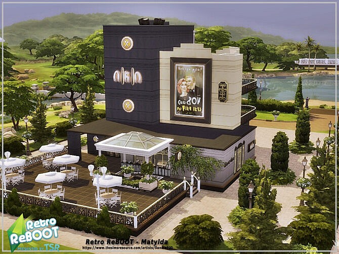 Sims 4 Retro Matylda restaurant by Danuta720 at TSR