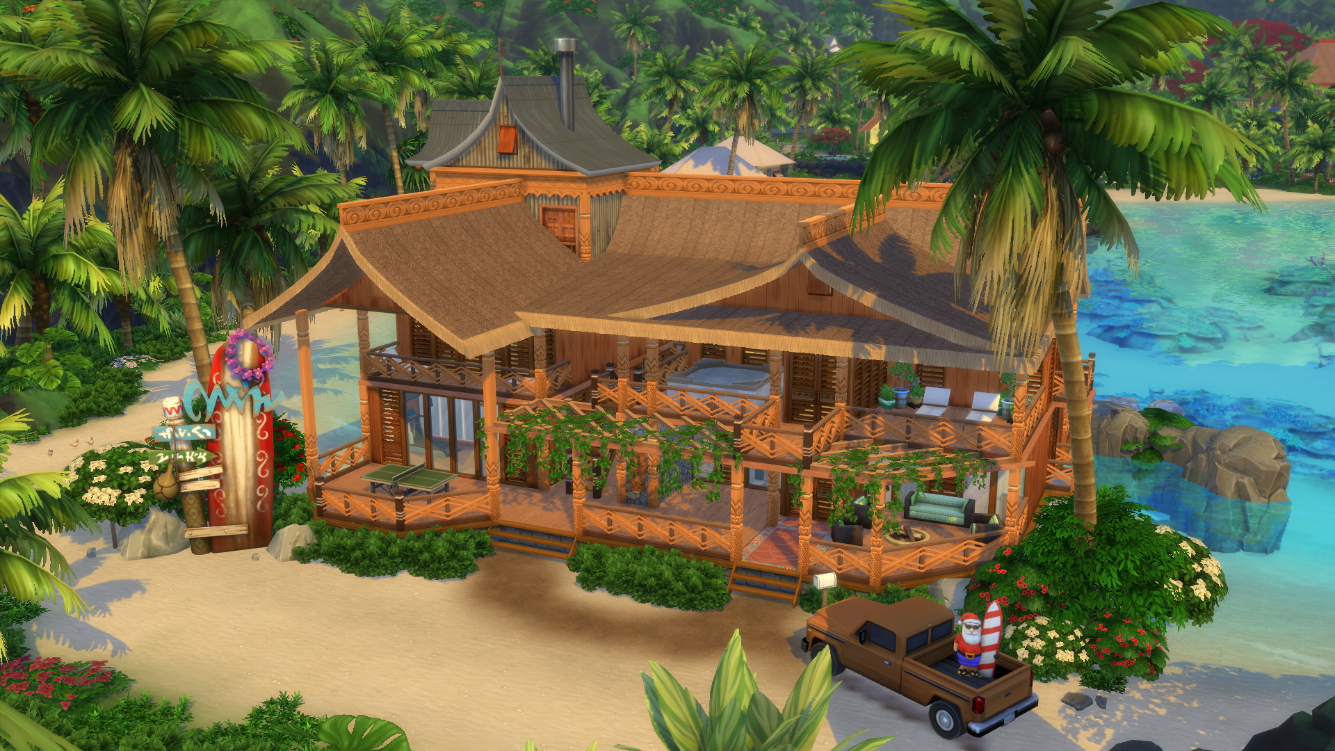 Tropical Getaway Vacation Home by bradybrad7 at Mod The Sims 4 » Sims 4 ...