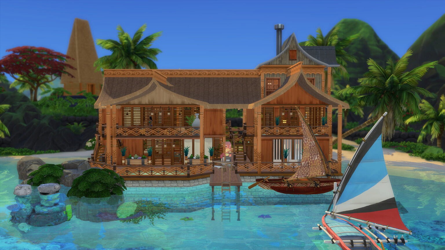 tropical getaway mod sims 4