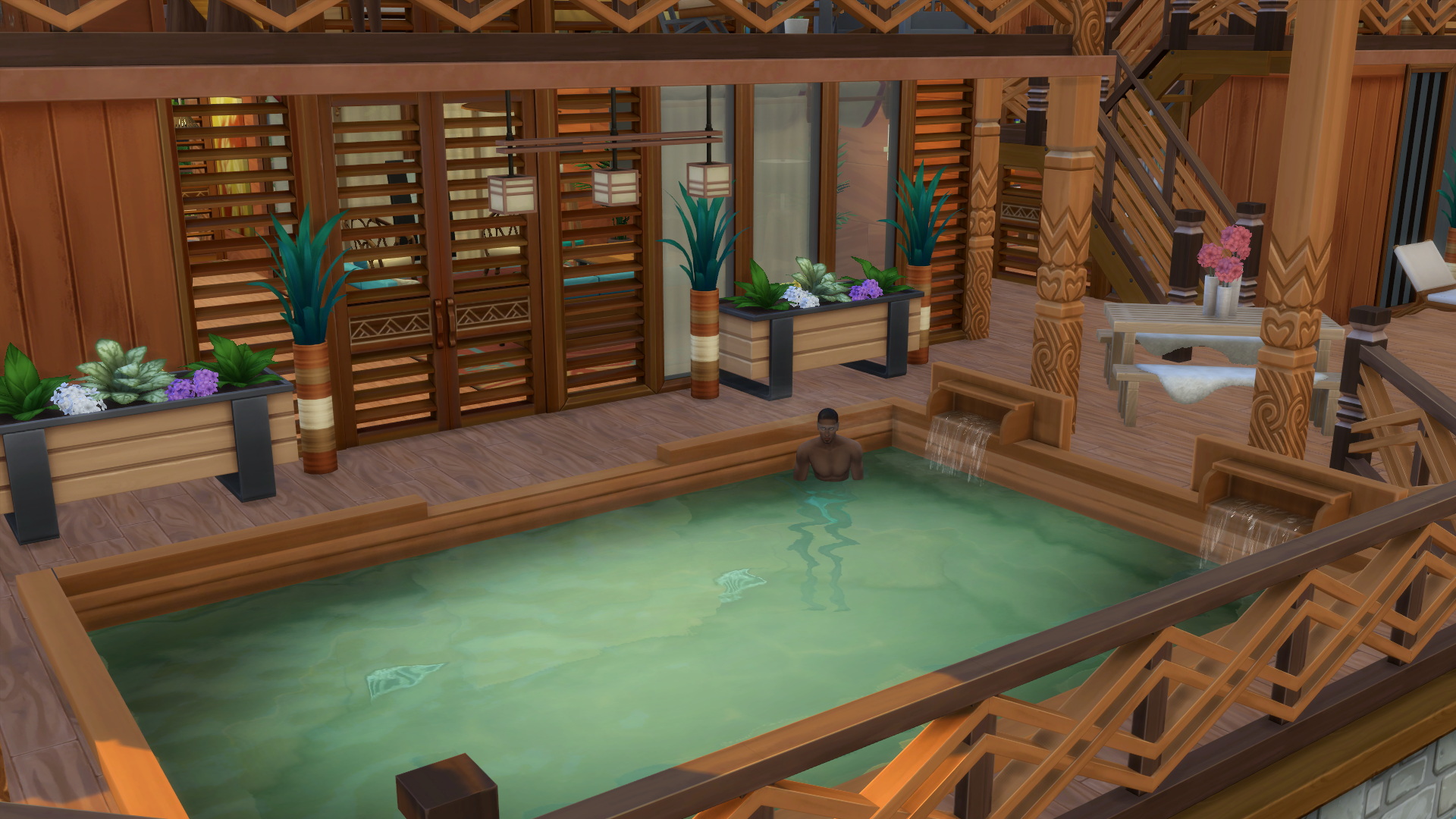 tropical getaway mod sims 4