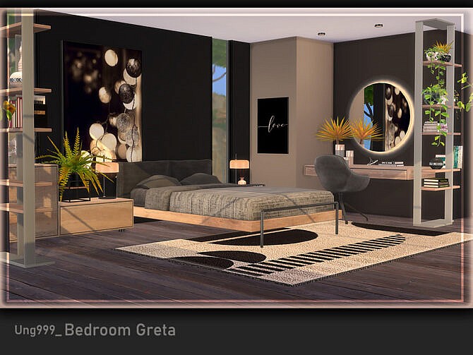 Sims 4 Bedroom Greta by ung999 at TSR