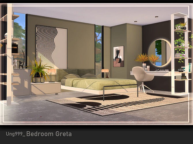 Sims 4 Bedroom Greta by ung999 at TSR