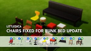 Fixed Chairs And Stools For Bunk Bed Update By Littledica