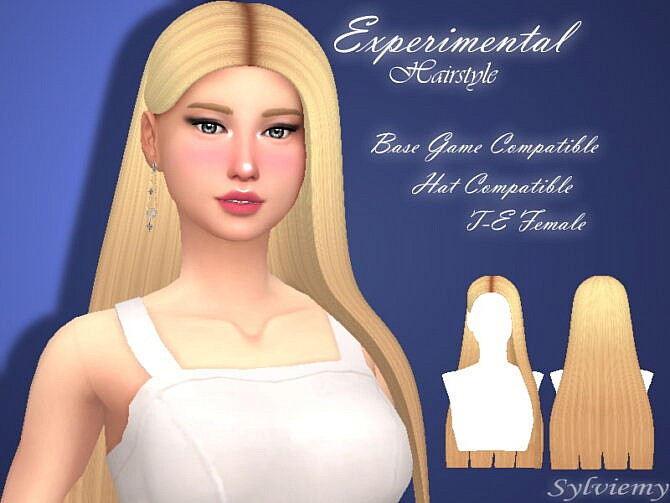 Sims 4 Experimental Hairstyle by Sylviemy at TSR