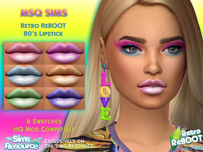 Sims 4 80s Lipstick at MSQ Sims