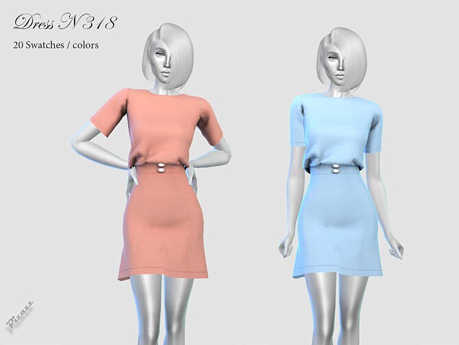 Sims 4 DRESS N 318 by pizazz at TSR