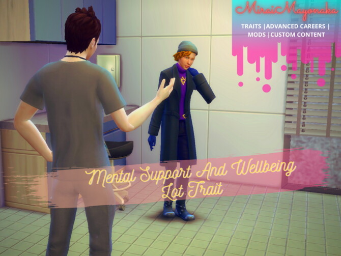Sims 4 Mental Support and Wellbeing Lot Trait by MiraiMayonaka at Mod The Sims 4