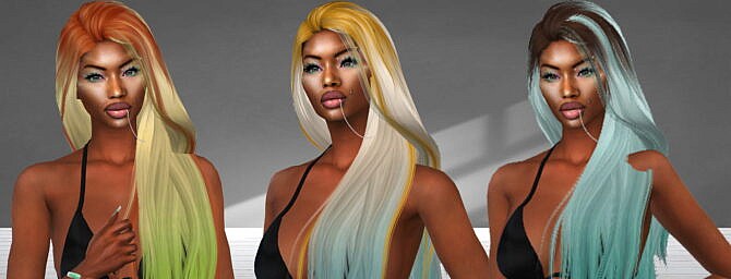 Sims 4 Eden Hair Recolor at Teenageeaglerunner