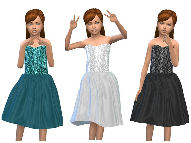 Sims 4 KeyCamz Girls Dress 0426 3 by ErinAOK at TSR