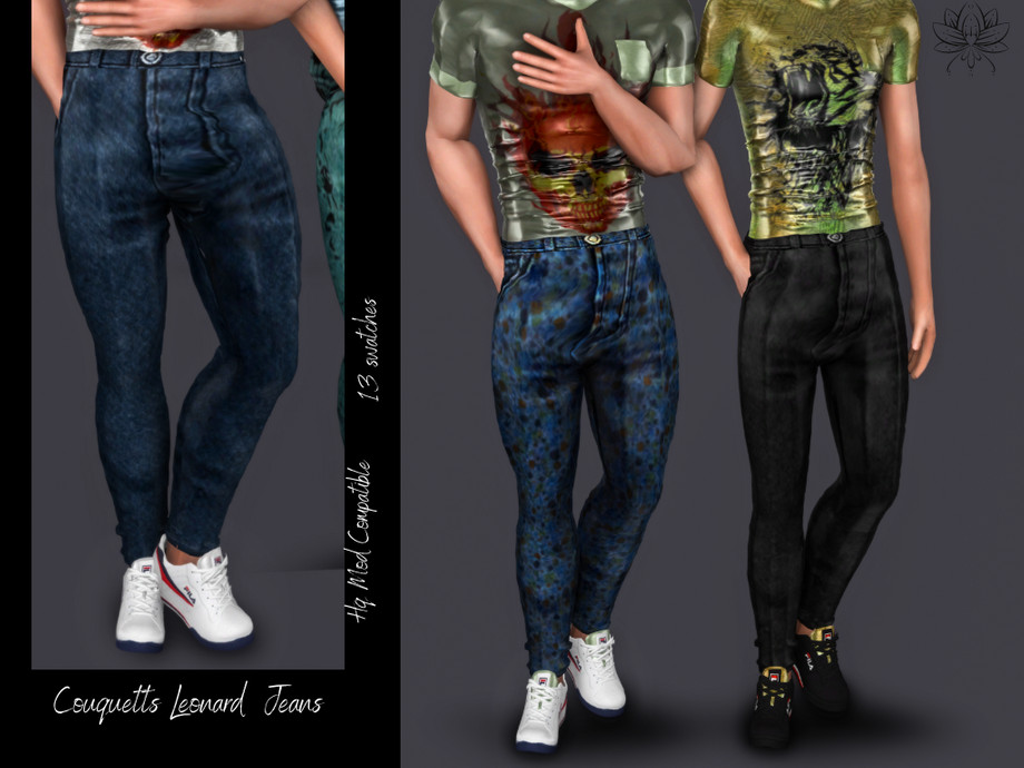 Leonard Jeans by Couquetts at TSR » Sims 4 Updates