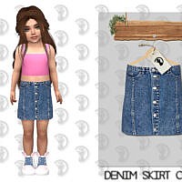 Denim Skirt C380 By Turksimmer