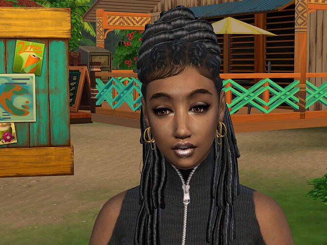 Sims 4 Sheba Hairstyle by drteekaycee at TSR