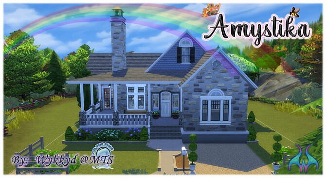 Sims 4 Amystika Cottage by Wykkyd at Mod The Sims 4