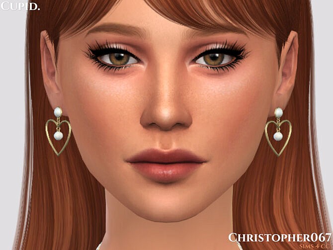 Sims 4 Cupid Earrings by Christopher067 at TSR