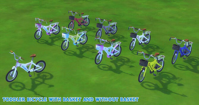 Sims 4 Bicycle For Kids and Toddler by Waronk at Mod The Sims 4