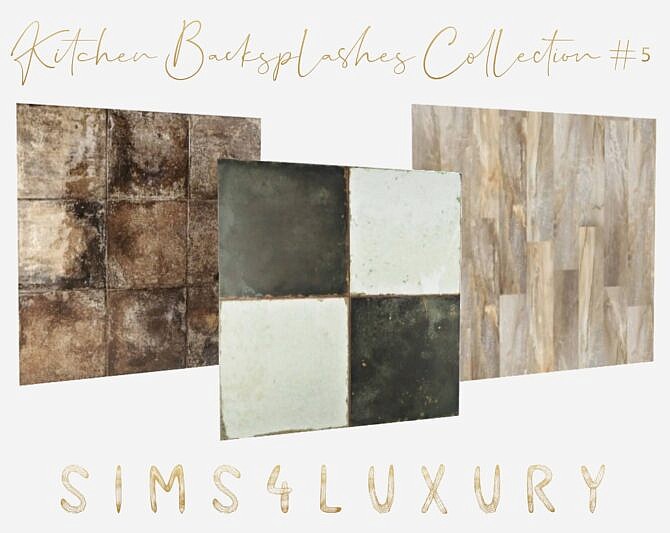 Sims 4 Kitchen Backsplashes Collection #5 at Sims4 Luxury