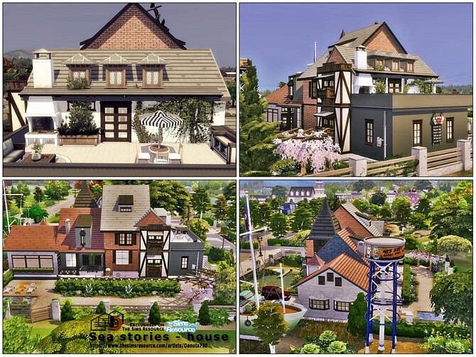 Sims 4 Sea stories house by Danuta720 at TSR