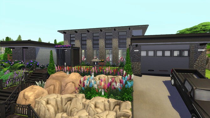 Sims 4 RockN RollN Cliffs Villa by Wykkyd at Mod The Sims 4