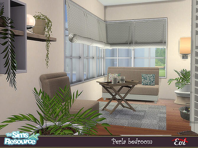 Sims 4 Perla Bedroom by evi at TSR