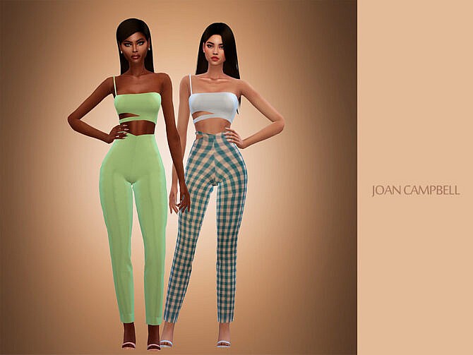 Sims 4 Sarah Jumpsuit by Joan Campbell Beauty at TSR