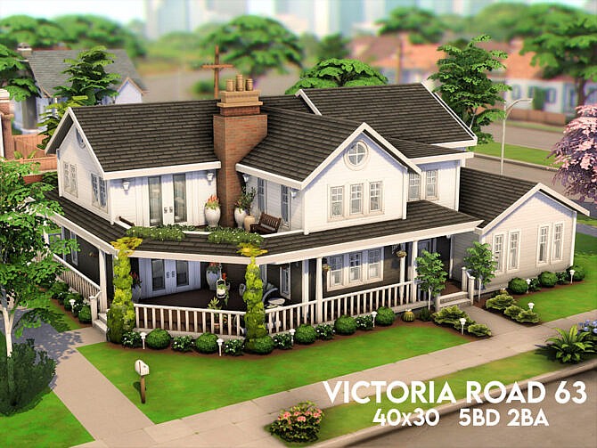 Sims 4 Victoria Road 63 by xogerardine at TSR