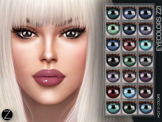 Sims 4 EYECOLORS Z21 by ZENX at TSR