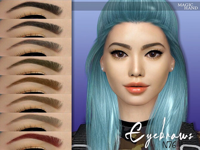 Sims 4 Eyebrows N76 by MagicHand at TSR