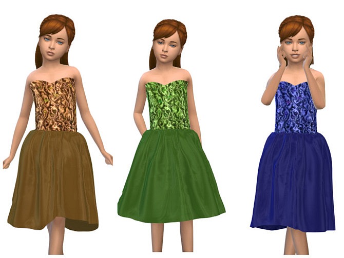 Sims 4 KeyCamz Girls Dress 0426 3 by ErinAOK at TSR