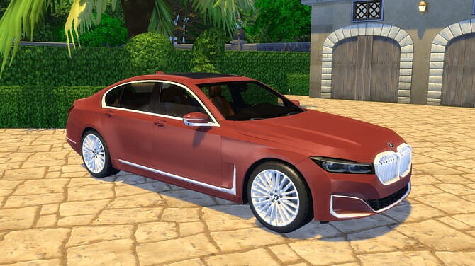Sims 4 2019 BMW 7 Series at LorySims