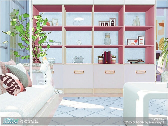 Sims 4 Katrina Living Room by Moniamay72 at TSR