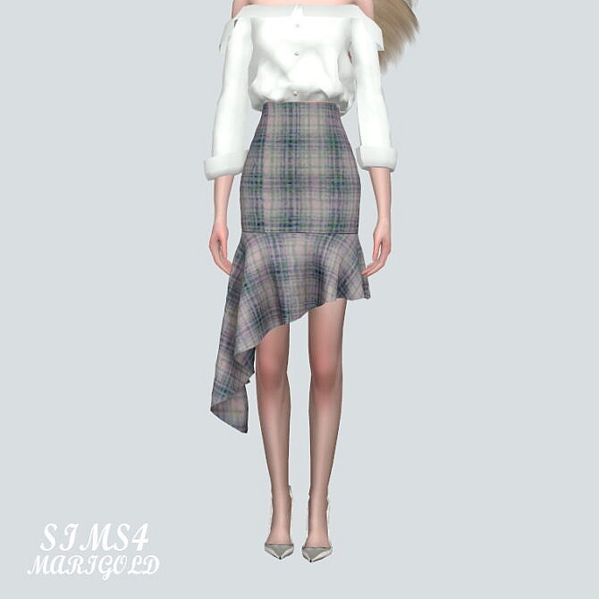 Sims 4 Midi Skirt V2 U 5 at Marigold