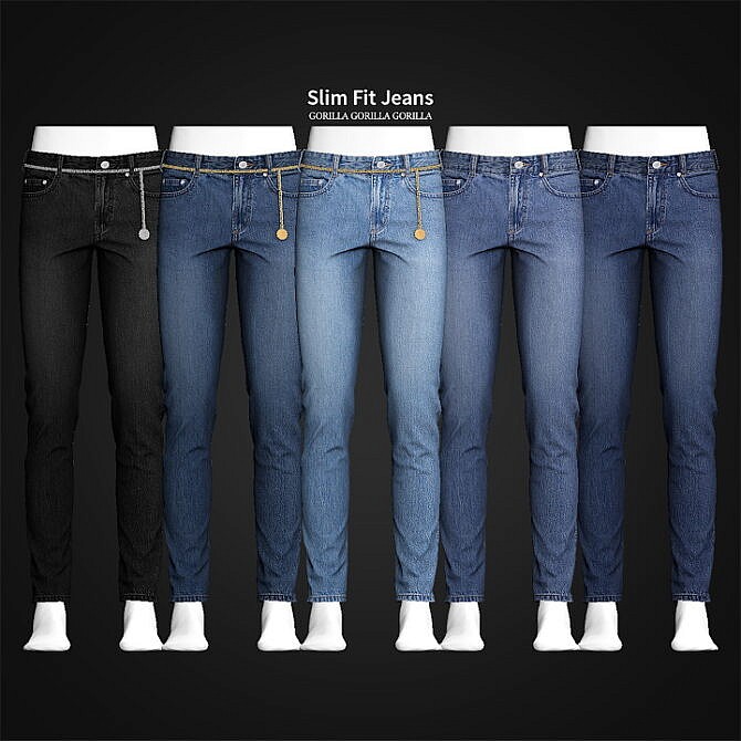 Sims 4 Slim Fit Jeans at Gorilla